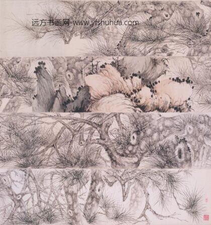 华喦（华岩 松石清荫图卷.jpg