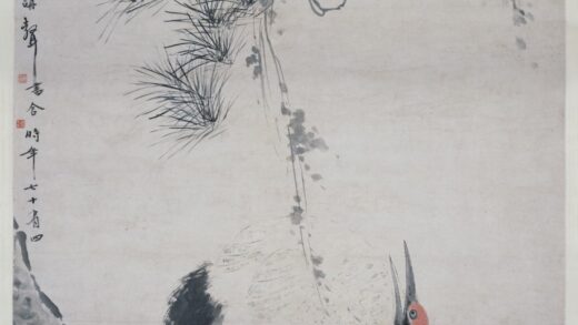 华喦（华岩 松鹤图轴 2.jpg