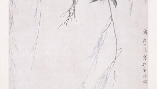 华喦（华岩 柳燕鸲鹆图轴.jpg