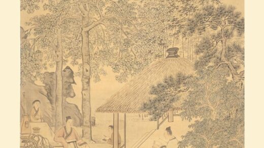 华喦（华岩 沈瑜笃学图轴.jpg