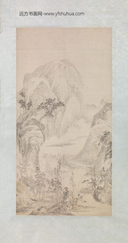 华喦（华岩 淡墨溪山图轴.jpg