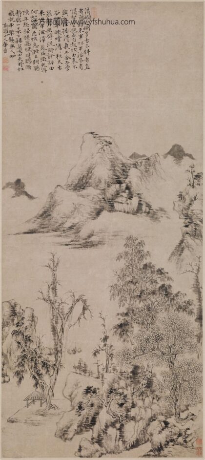 华喦（华岩 清涧古木图轴.jpg