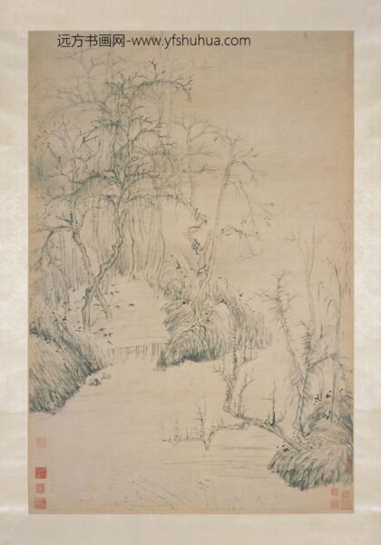 华喦（华岩 秋水寒林图轴.jpg