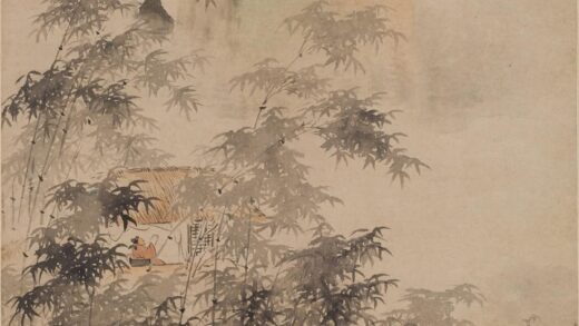 华喦（华岩 茅屋雨竹图轴.jpg