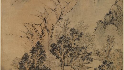 华喦（华岩 荷静纳凉图轴.jpg