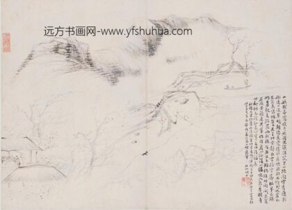 华喦（华岩 释明中皋亭看梅图册页 1.jpg