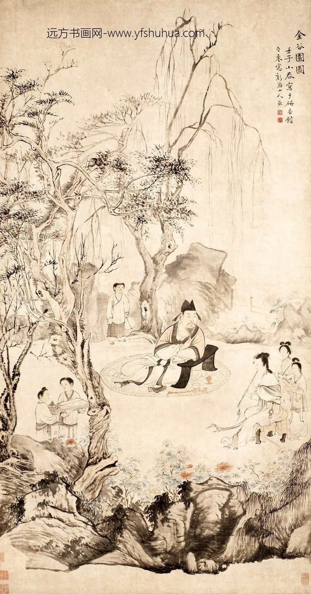 华喦（华岩)_金谷园图轴