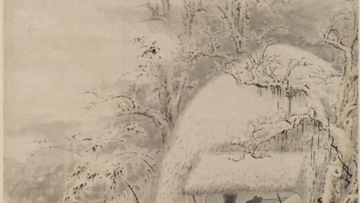 华喦（华岩 雪夜读书图轴.jpg