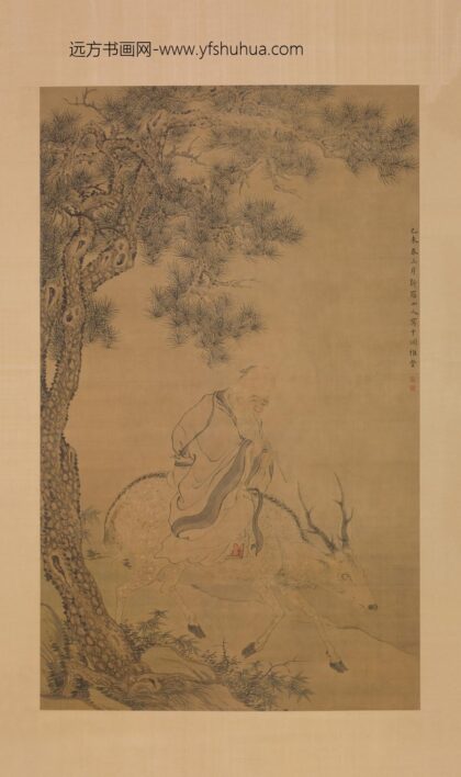 华喦（华岩 骑鹿图轴.jpg