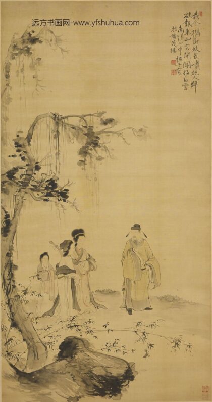 华喦（华岩华嵒 东山携妓图轴.jpg