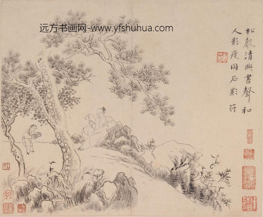 华喦（华岩)(华嵒)_山水人物册_