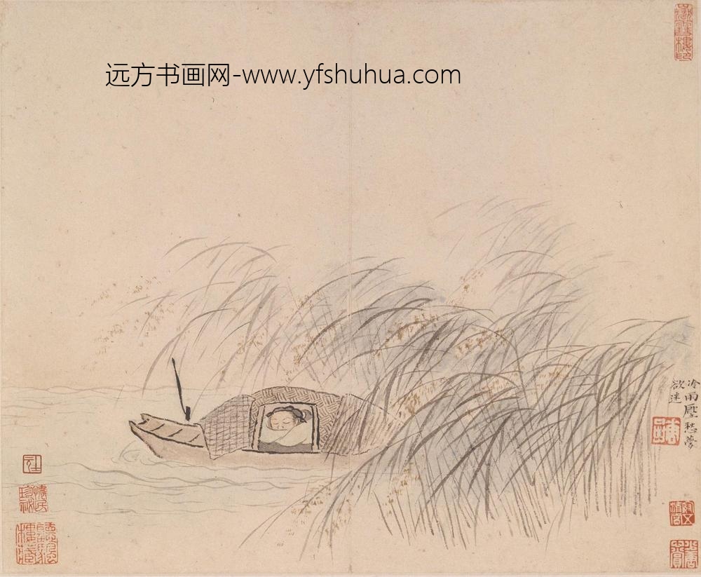 华喦（华岩)(华嵒)_山水人物册_