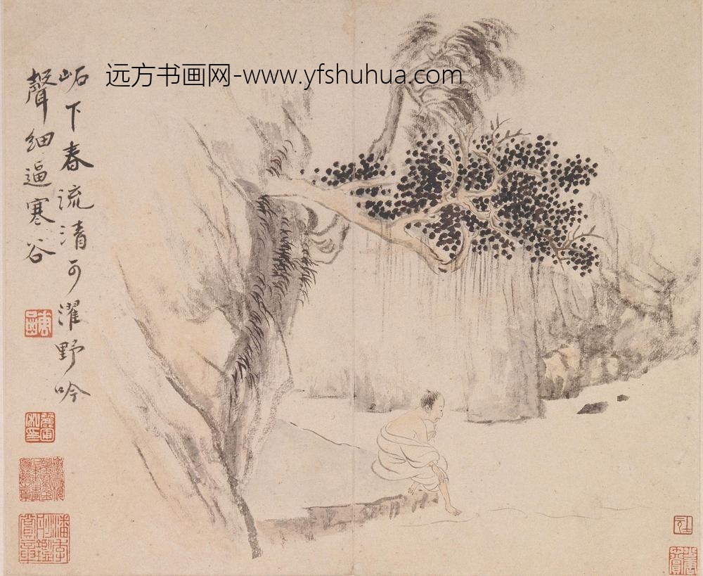 华喦（华岩)(华嵒)_山水人物册_