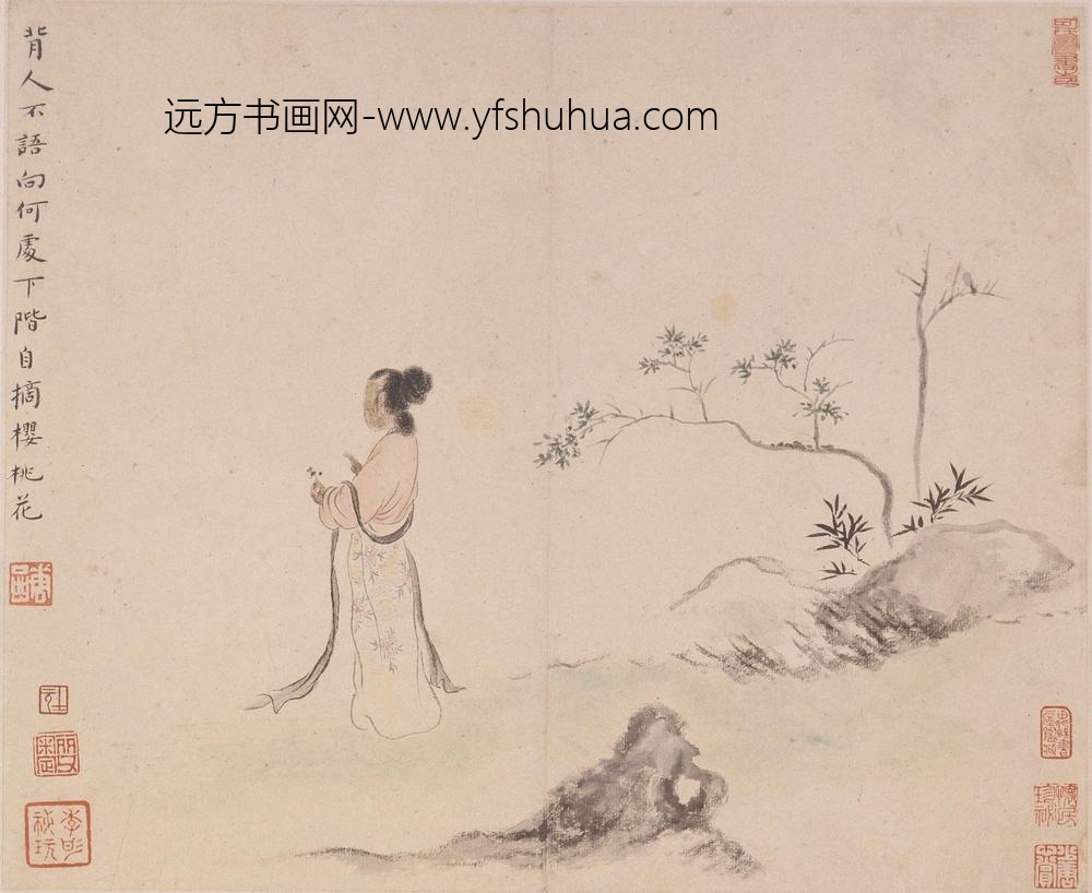 华喦（华岩)(华嵒)_山水人物册_