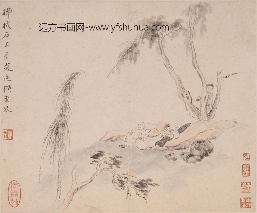 华喦（华岩)(华嵒)_山水人物册_