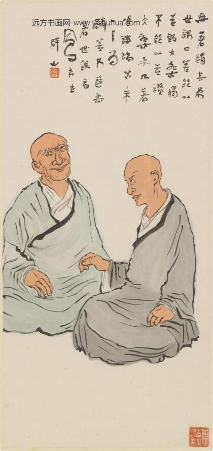 吕凤子 佛像图轴.jpg