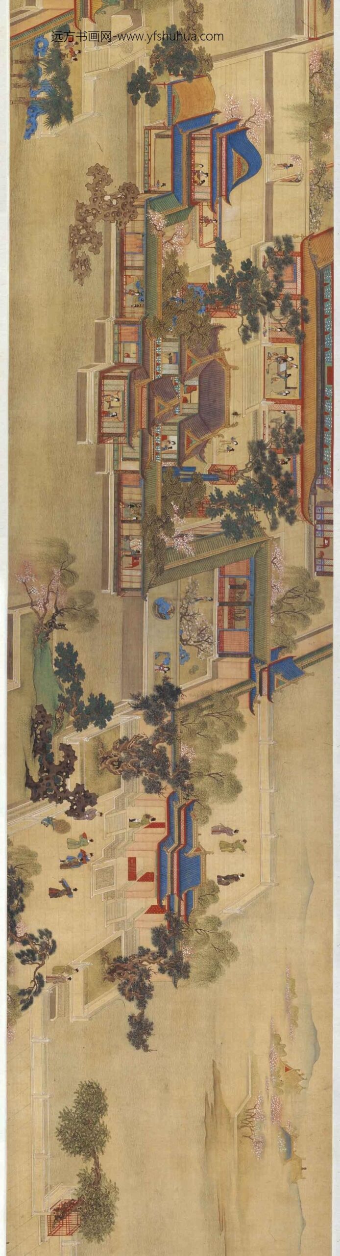 吕焕成_汉宫春晓图卷_