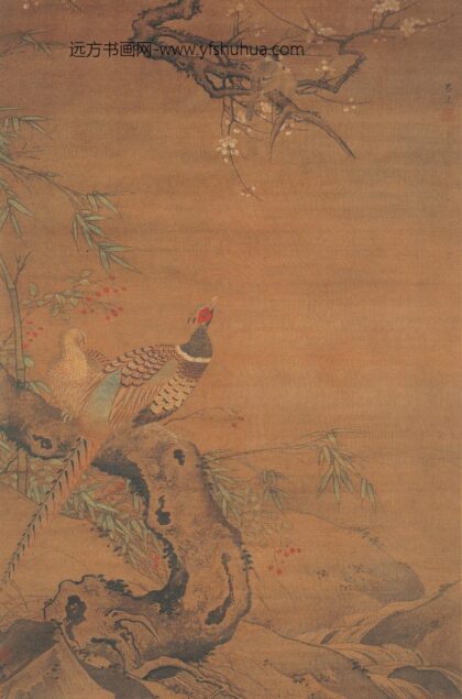 吕纪 双雉图轴.jpg