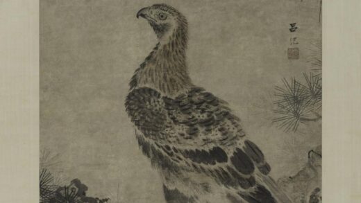 吕纪 松鹰图轴.jpg