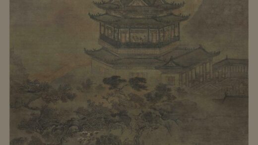 安正文 岳阳楼图轴.jpg