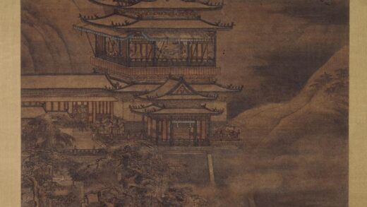 安正文 黄鹤楼图轴.jpg