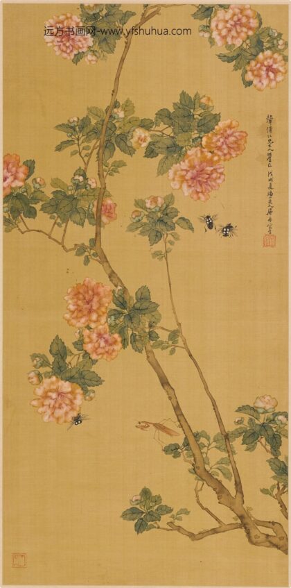 居廉 木槿图轴.jpg