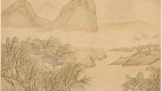 居廉 柳堤深处有人家图轴.jpg