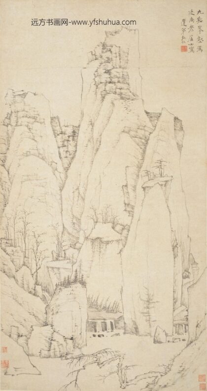 弘仁 九溪峰壑图轴.jpg