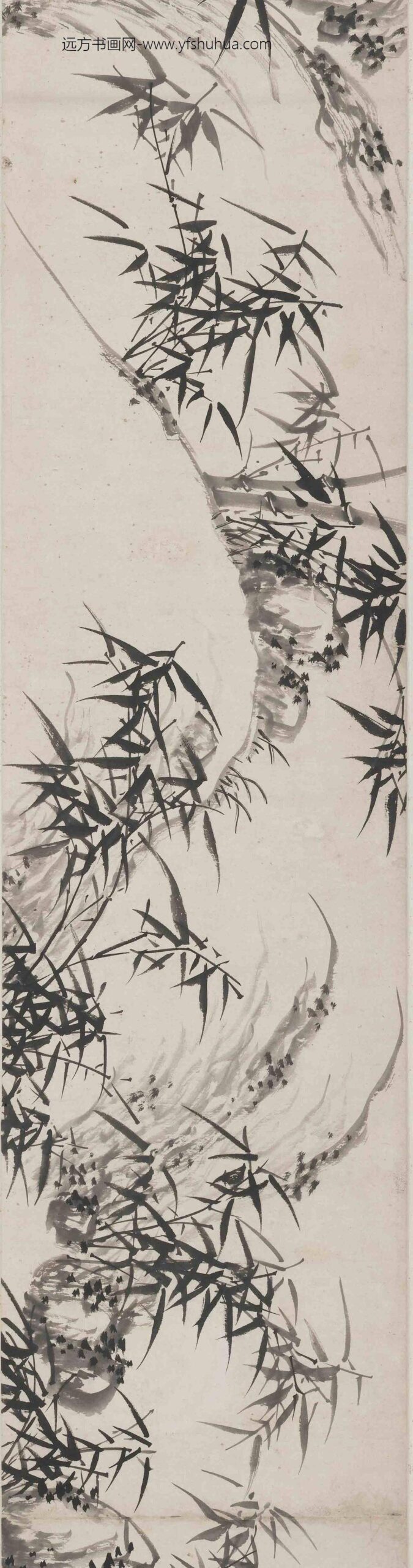 归昌世_竹石图卷_