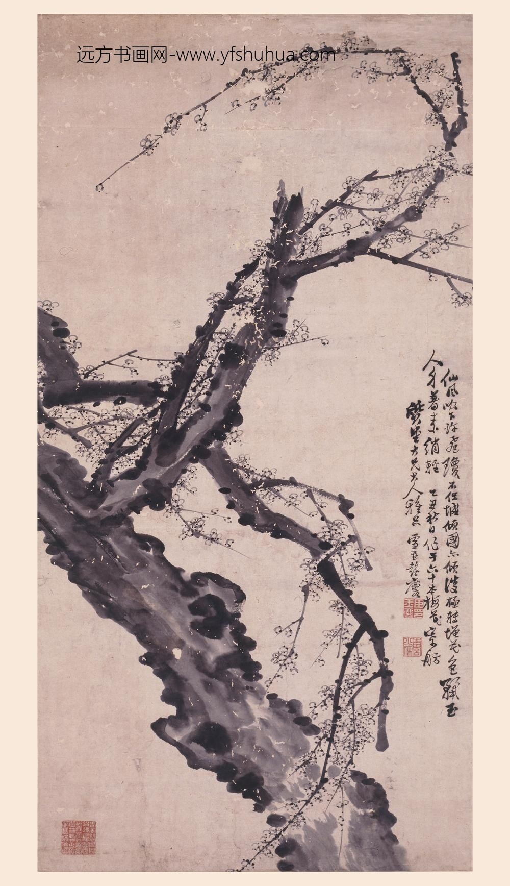 彭玉麟_墨梅图轴