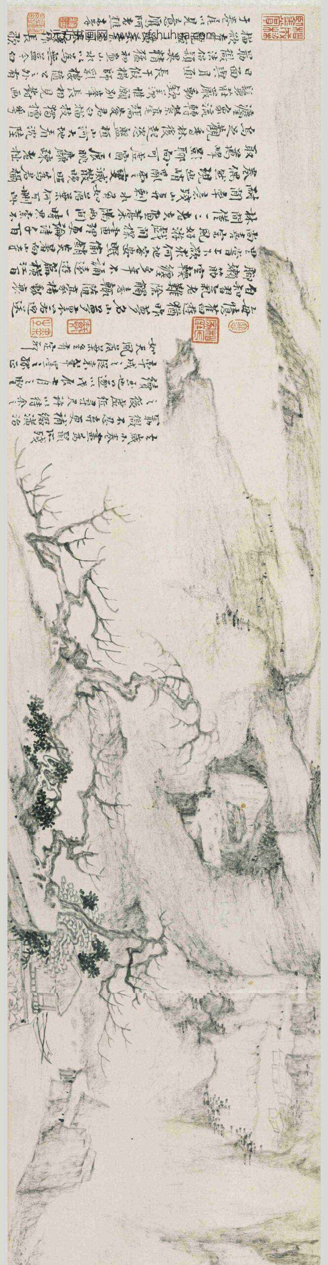 戴本孝_三绝图卷_