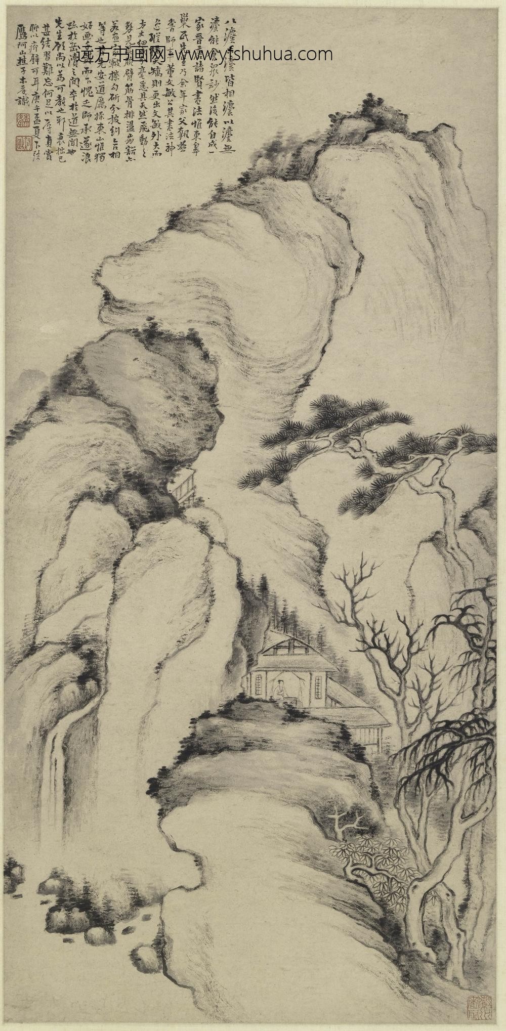 戴本孝_山水图轴