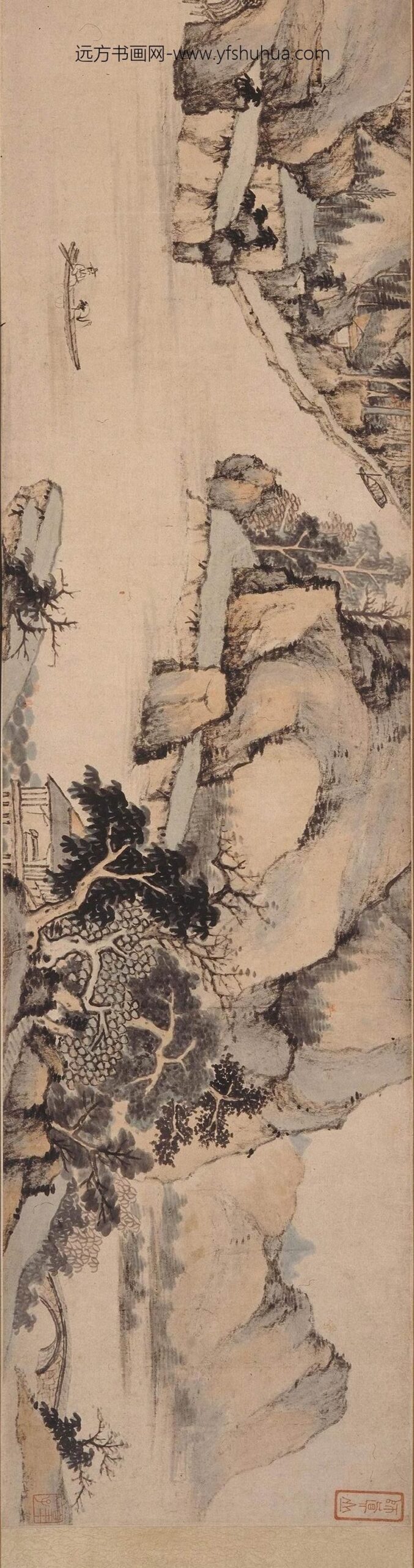 戴本孝_雨赏图卷_