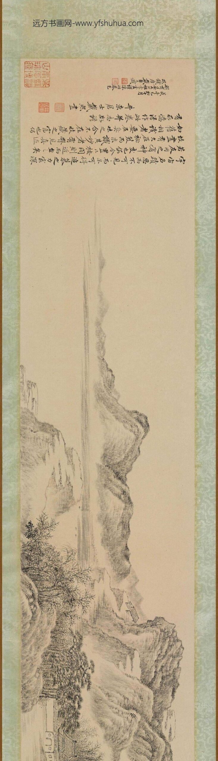 戴熙_溪山清远图卷_