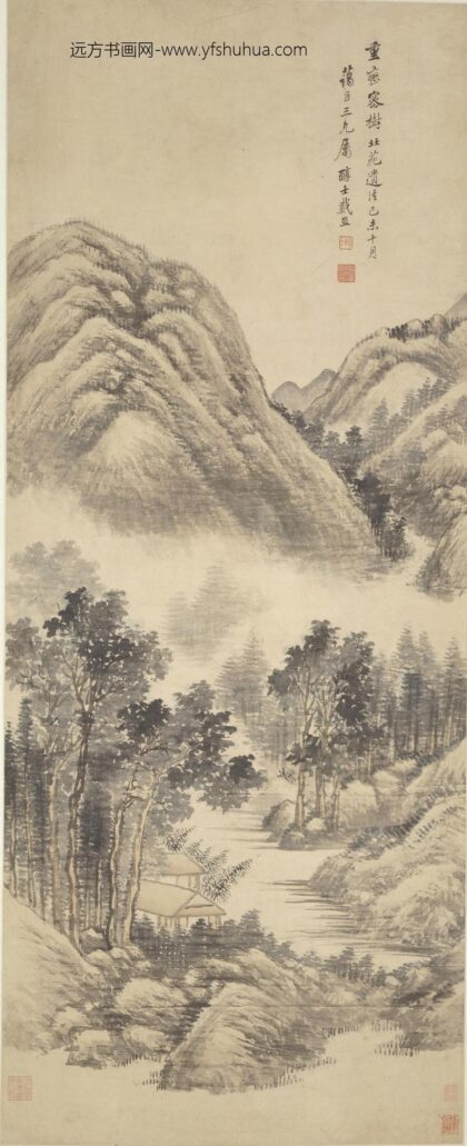 戴熙 重峦密树图轴.jpg