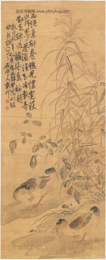 戴礼 芦鸭图轴.jpg