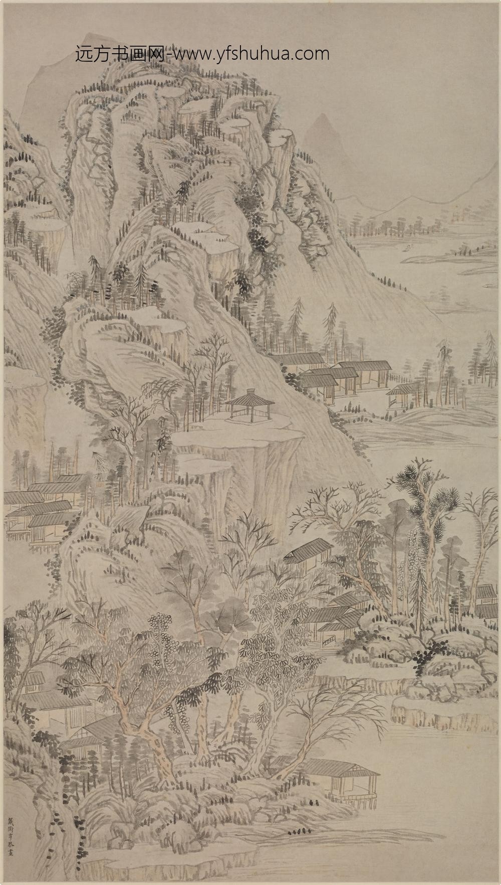 戴衢亨_山水图轴