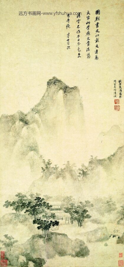 戴进 仿燕文贵山水轴.jpg