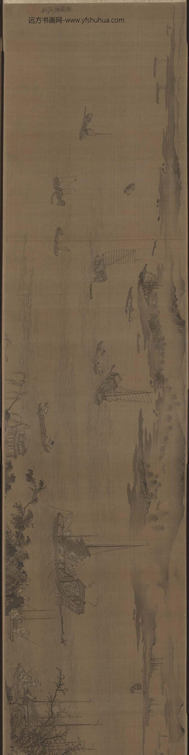 戴进_清江捕鱼图卷_