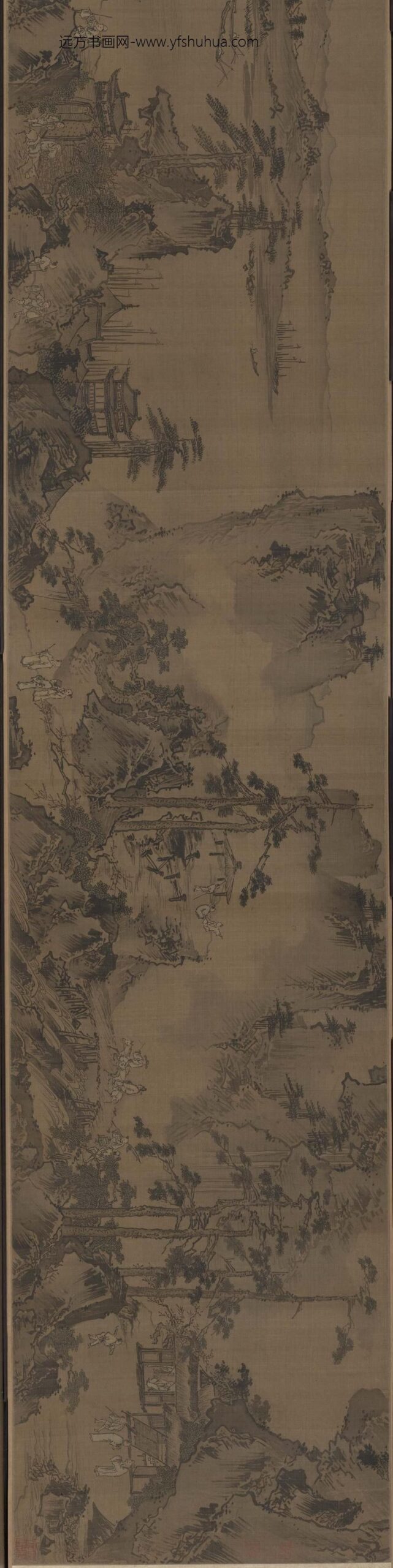 戴进_清江捕鱼图卷_