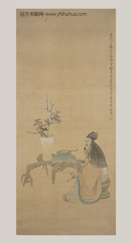 改琦 赏梅图轴.jpg