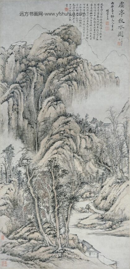 方士庶 虚亭秋水图轴.jpg