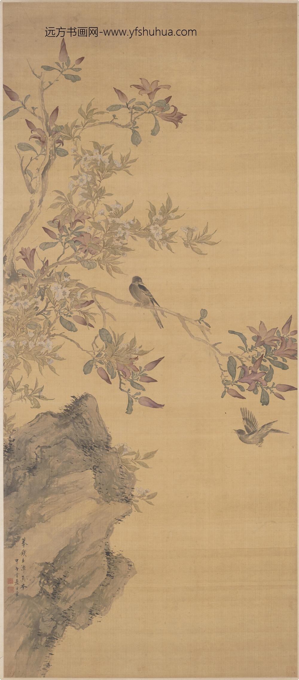 方薰_花鸟轴