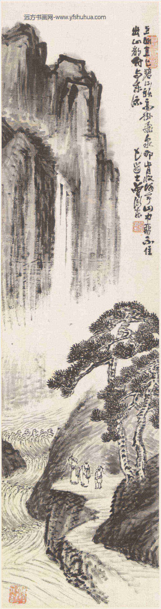 曾衍东_出山东流图轴