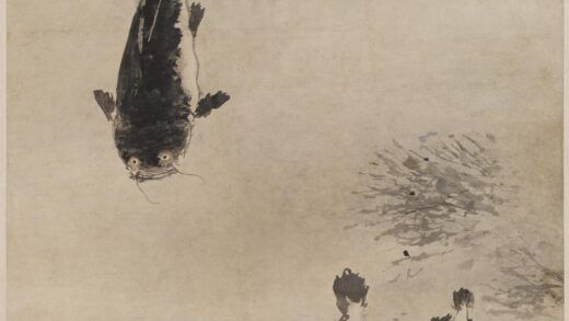 李世倬 墨鱼图轴.jpg