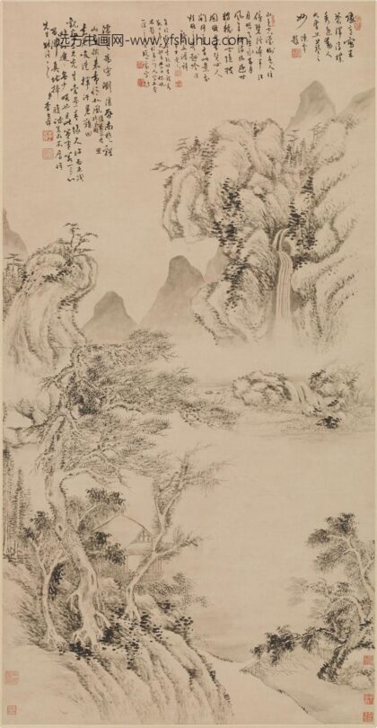 李世倬 松阁听泉图轴.jpg