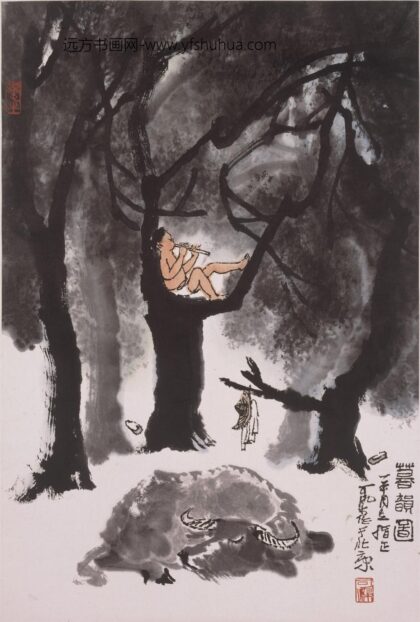 李可染 暮韵图轴.jpg