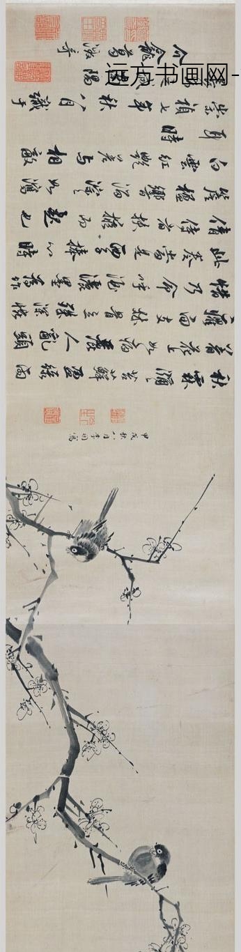 李因_花鸟图卷_