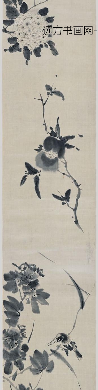 李因_花鸟图卷_