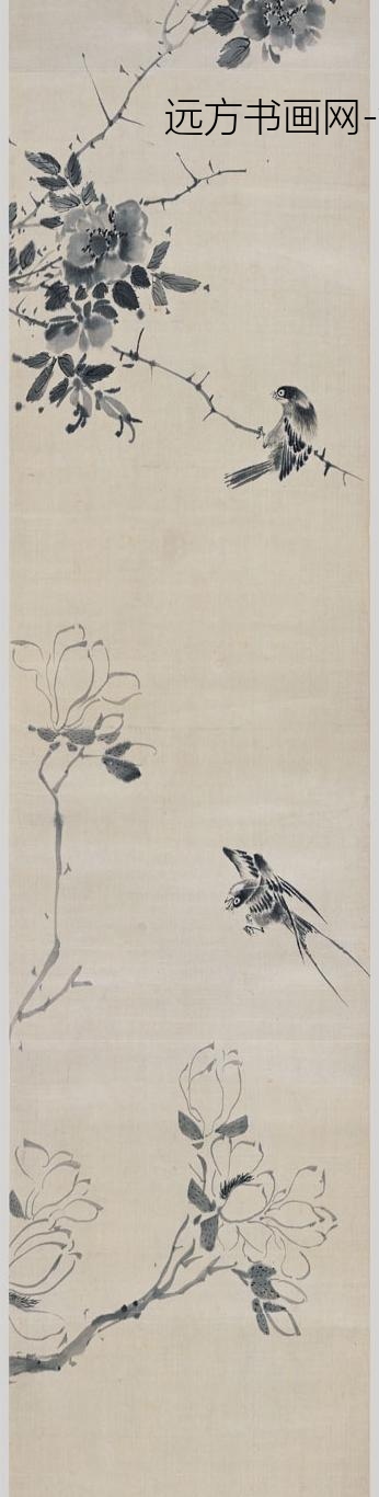 李因_花鸟图卷_